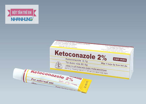 Kem kháng nấm ketoconazole giúp trẻ hết viêm da đầu