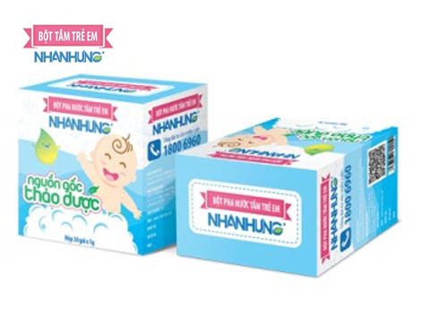 Bột tắm trẻ em Nhân Hưng – Kháng khuẩn, sạch da, an toàn, hiệu quả