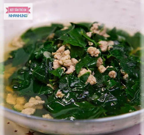 Canh lá dâu thịt nạc bổ dưỡng