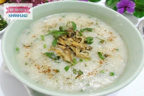 Cháo trai lá dâu thơm nức mũi