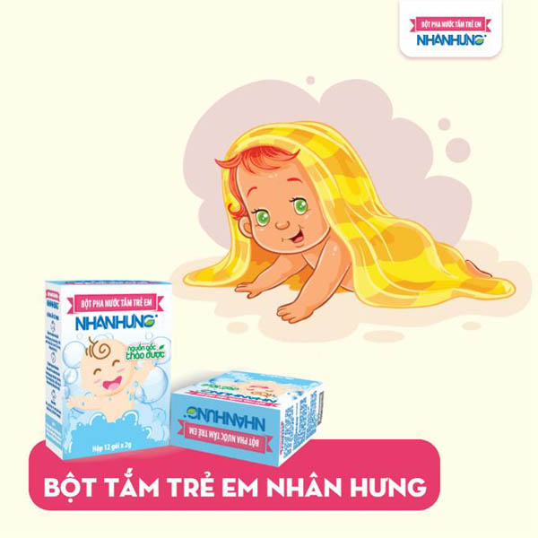 Bột tắm Nhân Hưng là sản phẩm đi đầu trong ứng dụng Berberine thảo dược điều trị chàm sữa