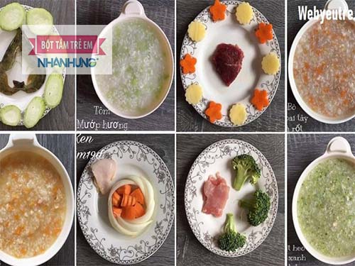 Thực đơn ăn dặm truyền thống cần đảm bảo đầy đủ 4 nhóm dưỡng chất