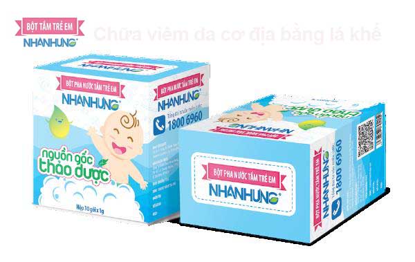 Bột tắm Nhân Hưng điều trị viêm da cơ địa rất hiệu quả