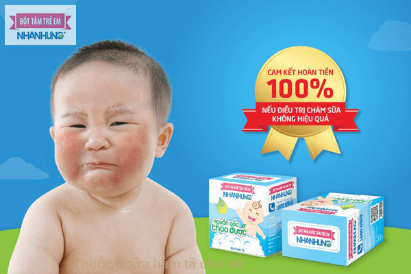 Sản phẩm Bột tắm Nhân Hưng - trị hăm tã cho bé an toàn chỉ sau 2 ngày