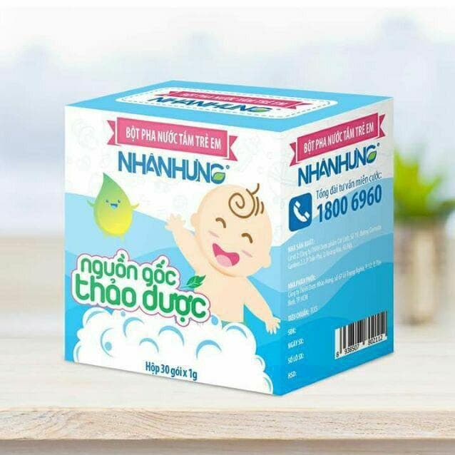 Bột tắm Nhân Hưng giúp kháng khuẩn, giảm viêm hiệu quả
