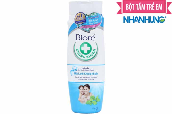 Tác dụng kháng khuẩn là điểm mạnh của sữa tắm Bioré