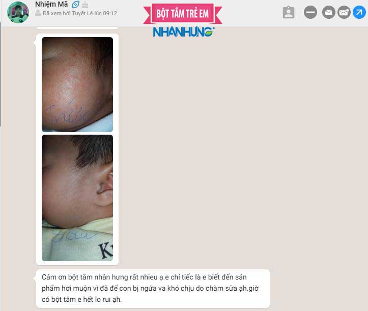 Mẹ Nhiệm Mã nuối tiếc vì không biết Bột tắm trẻ em Nhân Hưng sớm hơn