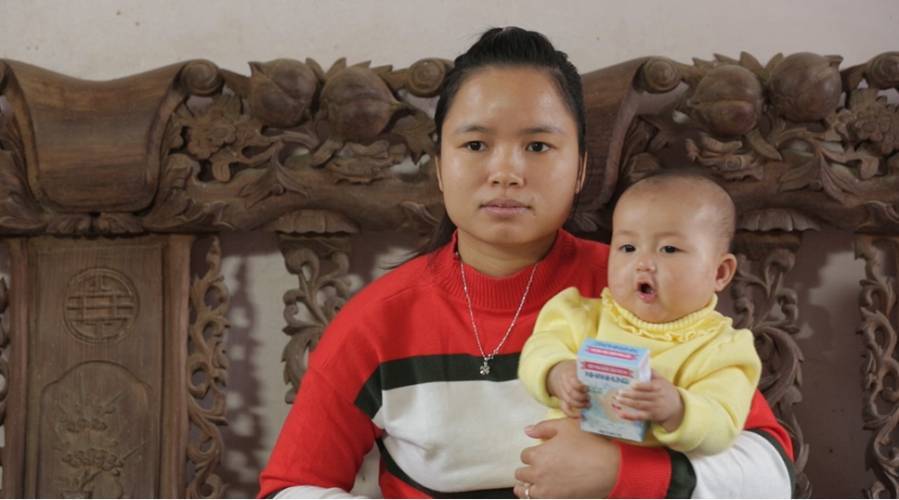 Chị Huyền và con gái
