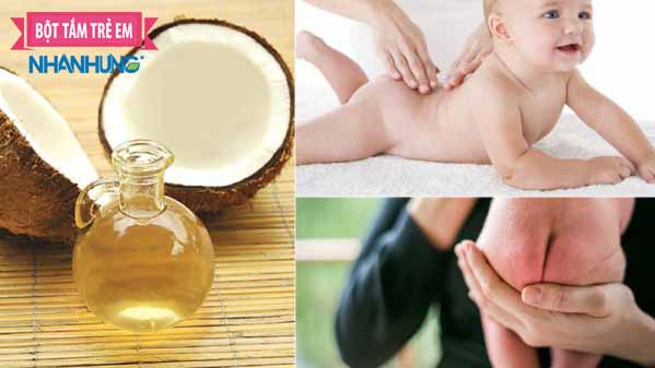 Dầu dừa trị hăm cho bé là phương pháp được nhiều mẹ bỉm áp dụng