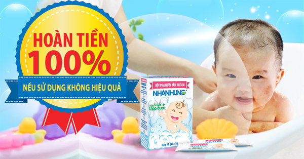 Bột tắm trẻ em Nhân Hưng – “khắc tinh” của chàm sữa