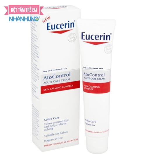 Kem dưỡng ẩm Eucerin hiệu quả với làn da bị chàm của trẻ